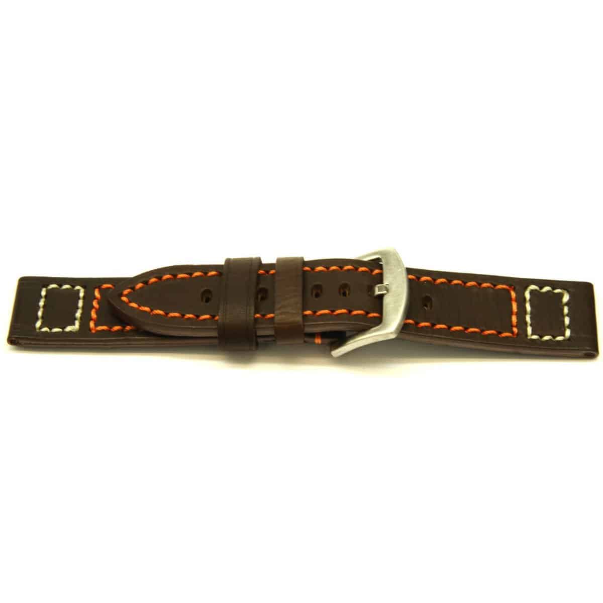 RIOS1931 Montana - Uhrenarmband aus Büffelleder (65) - Schwarz