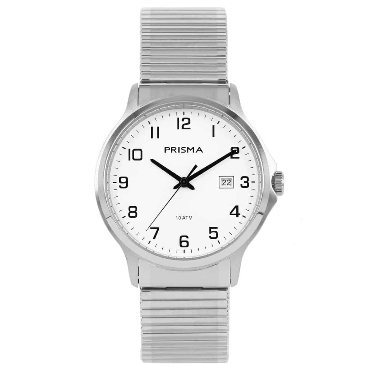 Prisma Horloge P.1701 Heren Edelstaal Rekband – Excellentwebshop