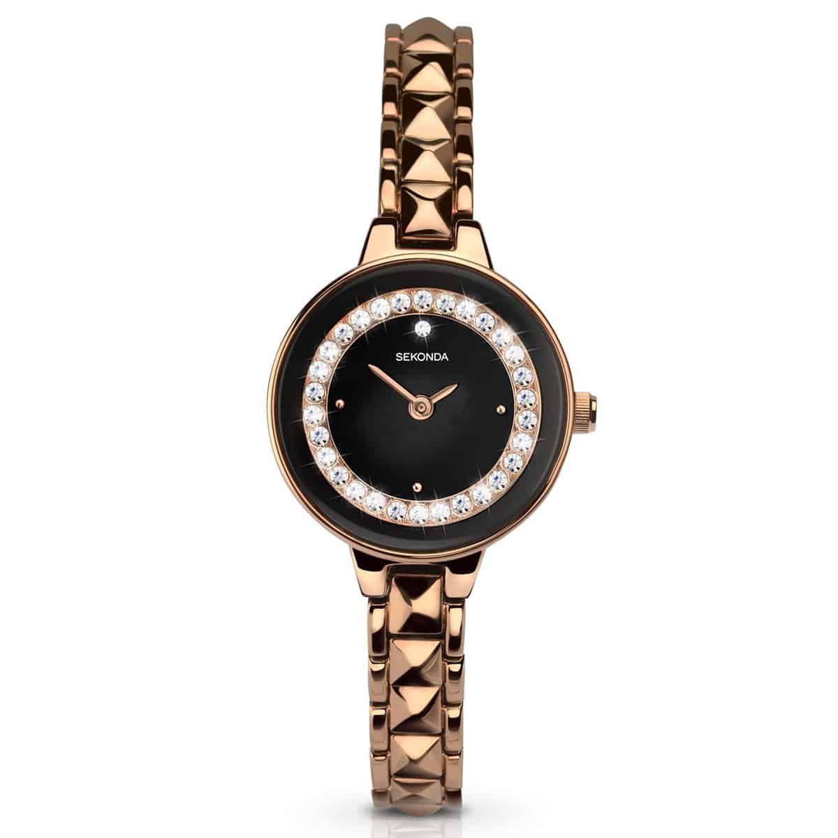 Sekonda horloge SEK.2387 Dames roségoudkleurig Strass – Excellentwebshop